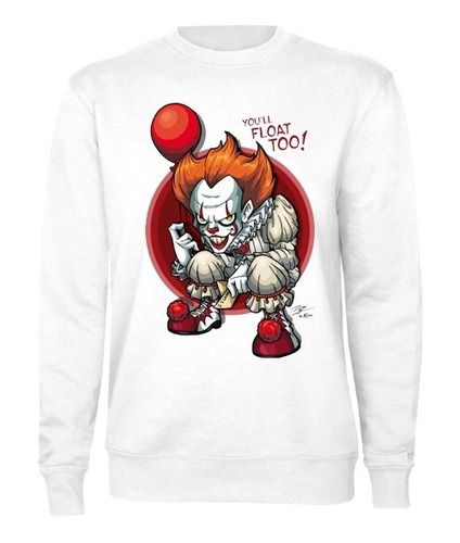 Poleron Polo Joker Comic Payaso Invierno Algodon Unisex