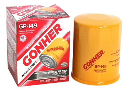 Filtro Aceite Gonher Nanotek Gp149 Superfiltro Para Aceite
