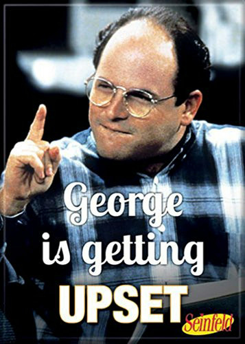 Ata-boy Seinfeld ''george Está Molestando'' 2.5 \  X 3.5\  I