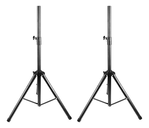 Kit 2 Suportes Pedestal Tripe P/ Caixa Som Profissional Mxt Cor Preto