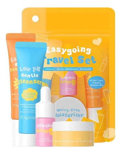 Z Set De 4 Piezas Skincare Essentials, Tamaño Mini De Viaje,