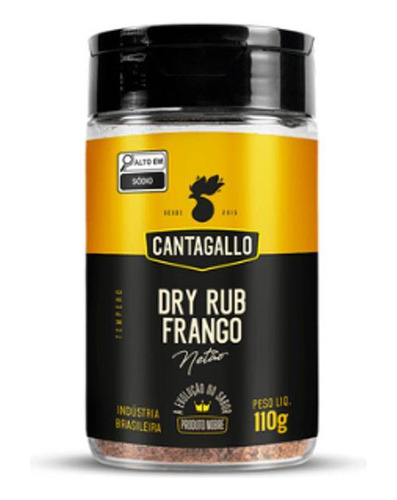 Dry Rub Cantagallo Netão Tempero Americano Para Frango 110g
