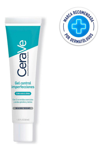 Gel Cerave Control Imperfecciones Sin Alcohol 40 Ml Momento de aplicación Noche Tipo de piel Grasa