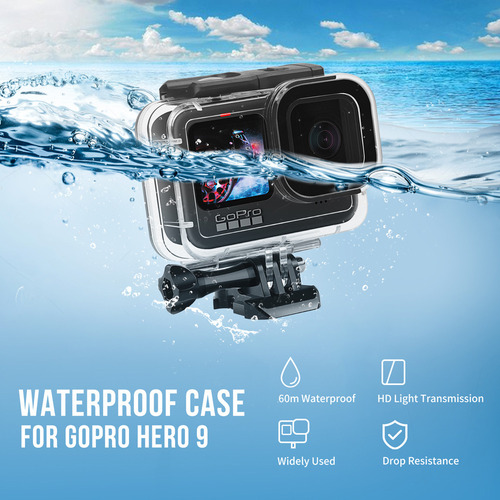Caixa Case Estanque Para Gopro Hero 9/10/11/12 Prova D'água