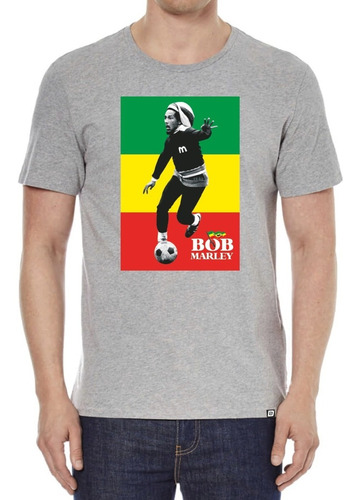 Remeras Reggae Bob Marley Futbol 1 Estampado Digital Stamp