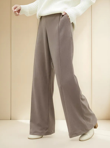 Pantalón Palazzo Mujer Con Pespunte Kailashop