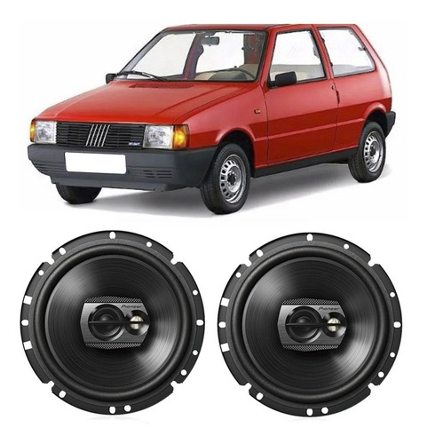 Auto Falante Fiat Uno 1985 A 1990 Pioneer 100w Rms Kit