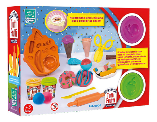 Brinquedo Massinha De Modelar Infantil Com Acessórios Doces Multicor