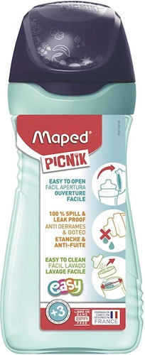 Botella De Agua Maped Origins Kids 430 Ml Varios Colores