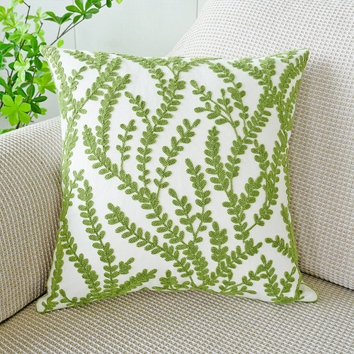Galhos E Folhas Verdes - 150 G - 45* 45 Cm (fronha) (nórdico