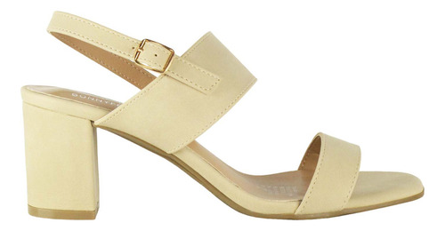 Sandalia Simone Beige Takones