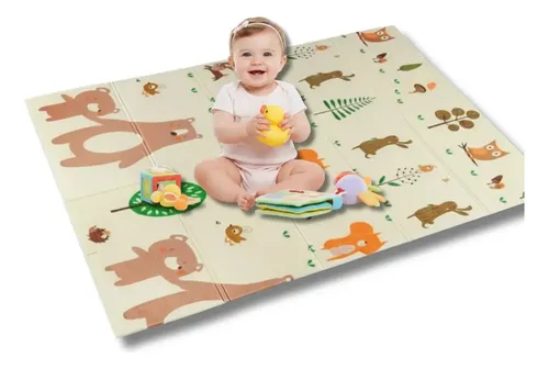 Tapete Infantil Sensorial Dobrável Atividade Tummy Time Bebe