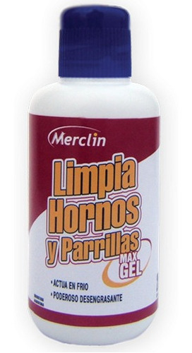 Limpia Hornos Parrillas Desengrasante Max Gel Merclin 250ml