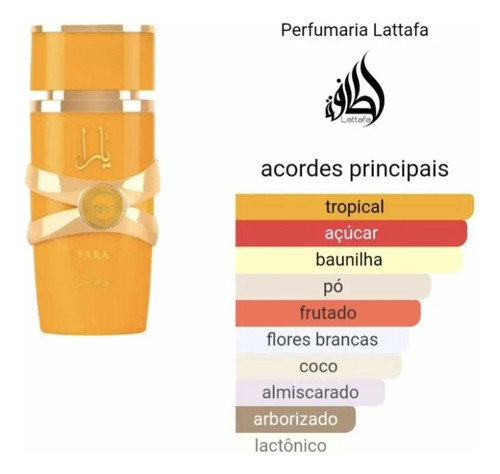Lattafa Perfume Arabe Yara Tous 15 Ml Eua De Parfum