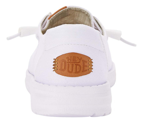 Hey Dude Wendy Stretch Canvas Blanco Mujer