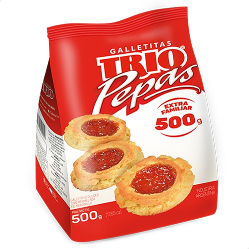 Imagen 2 de 9 de Galletitas Pepas Trio Membrillo Mermelada Galletas Dulces