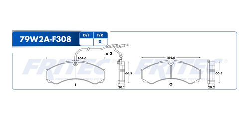 Balata Trasera Nissan Cabstar 2014 - 2016 2.5