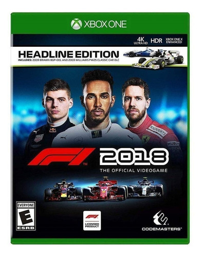 F1 2018  Headline Edition Codemasters Xbox One Físico