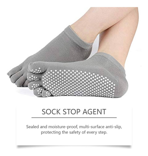 Set Sock Antis Slip Adhesive, Medias Especiales De Seda, Tac