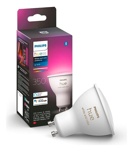 Bombilla Led Inteligente Gu10 Philips Hue White & Color Ambi