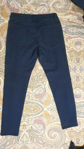 Jean Forever21 . Elastizado. Azul Oscuro T : 28