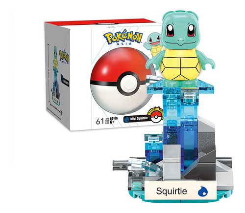 Figura Armable Pokebola Squirtle Pokemon Keeppley