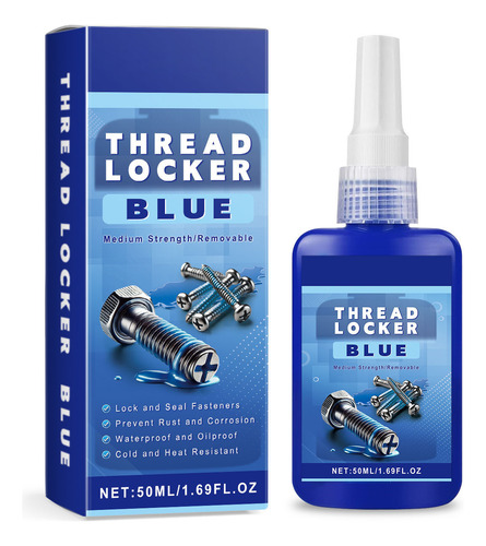 N Thread Lock, 50 Ml, Azul 242 Y 50 Ml, Rojo 271 Medium Star