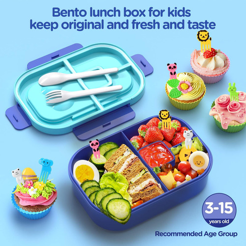 Jelife Fiambrera Bento Para Niños - 1300ml Fiambrera Bento I