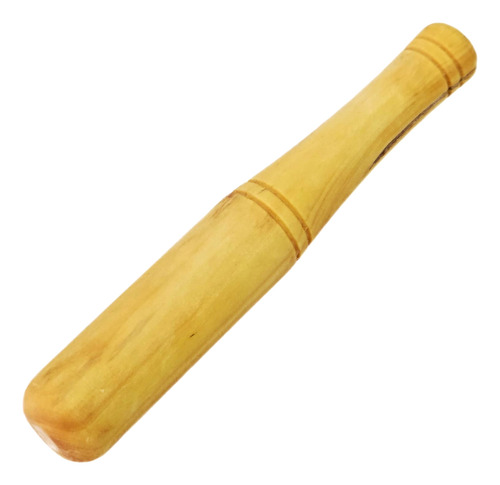 Pilão Em Bambu Com Socador Para Temperos E Condimentos