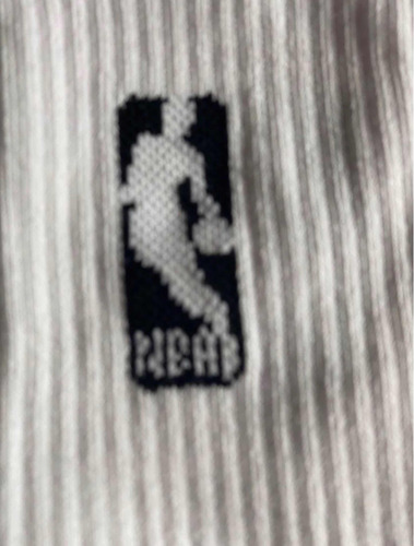 Medias De Basket Blancas Con Logo En Negro Nba Importadas