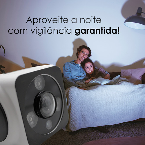 Câmera Ip Externa Prova D'agua Wifi Tuya Noturna 1080p Cor Branco