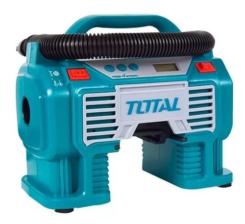 COMPRESOR AIRE TOTAL BATERIA 20V - P20S - (11 BAR - CUADRO DIGITAL - CON  ENCHUFE COCHE), Millasur