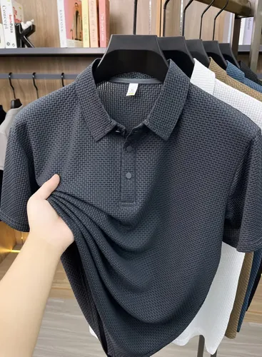 MLB 5980386056 Camisa Polo Texturizada Masculina Old Money Casual Premium JM