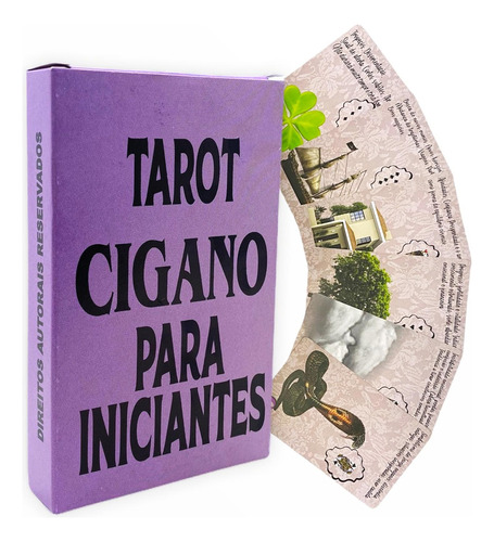 Baralho Tarot Cigano Para Iniciantes Novo Com 36 Cartas