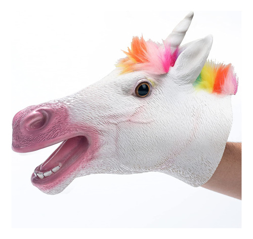 Marionetas De Mano De Unicornio De Goma Suave Para Niños