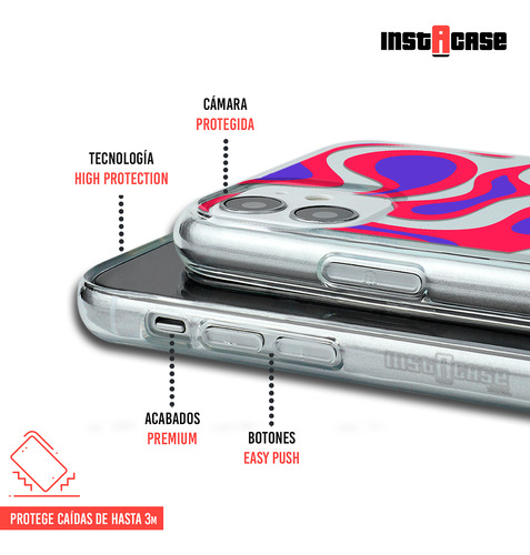 Funda Para iPhone Para Mujer Curvas Rojas Con Tu Nombre