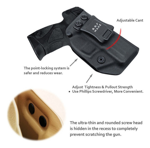 P Funda Taurus G3c G2c Iwb Kydex G3c/g2c/g2s Pt140 9 Mm
