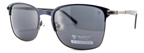 Lentes De Sol Traffic - 280 Lente Gris Oscuro Varilla Azul Oscuro Armazón Azul Oscuro Diseño 280 C3