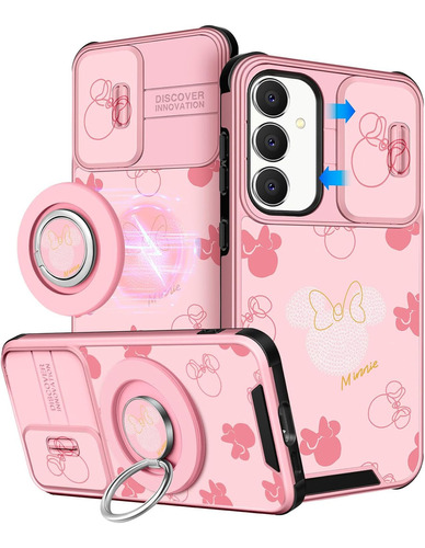 Funda De Teléfono Con Ventana Corrediza Cartoon Girl Para Ga