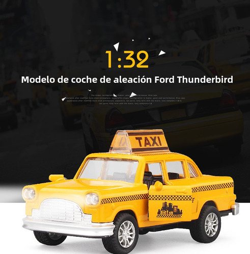 .. Coche Rebound Alloy Taxi, Modelo Clásico