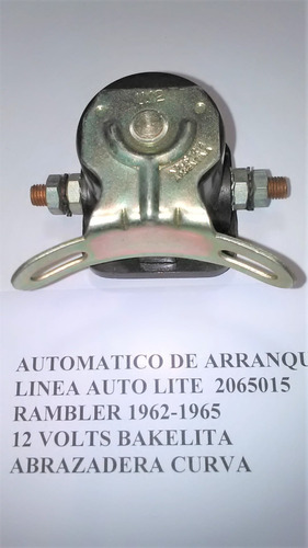 Automatico De Arranque Autolite Rambler 1962-1965 12 Volts