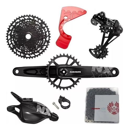 Grupo Sram Nx Eagle 12v Dub Pedivela 175mm 32t Direct Boost