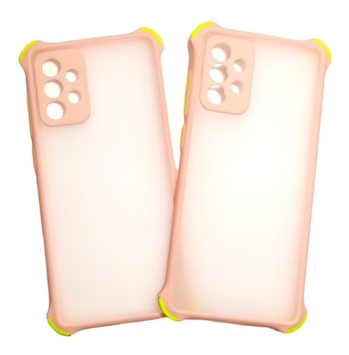 Carcasa Para Samsung A72 Borde Color Antigolpe Protec Camara