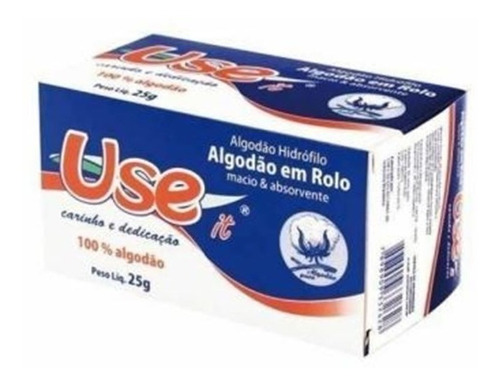 Algodão Em Rolo 25g Use It - Pacote Com 10 Caixas