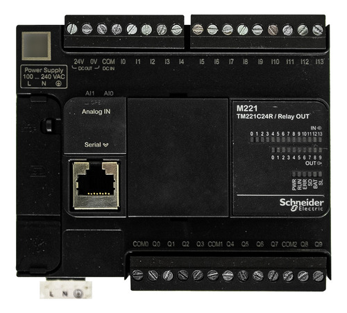 Controlador Schneider Electric M221-24es Rele Tm221c24r