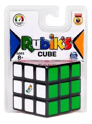 Cubo mágico profesional Rubiks Cube de juguete para niños, 3 x 3 pulgadas, marco soleado