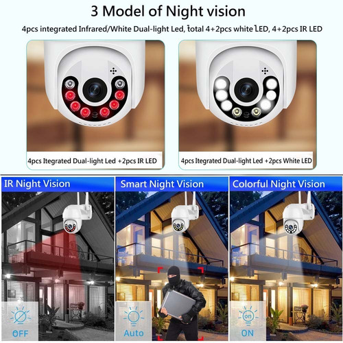 Imagen 5 de 7 de Camara Ptz Ip Wifi Exterior 2mp Icsee H265