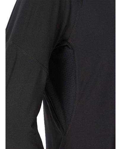 Remera Deportiva Térmica Mujer Negra Running De Lycra Stk
