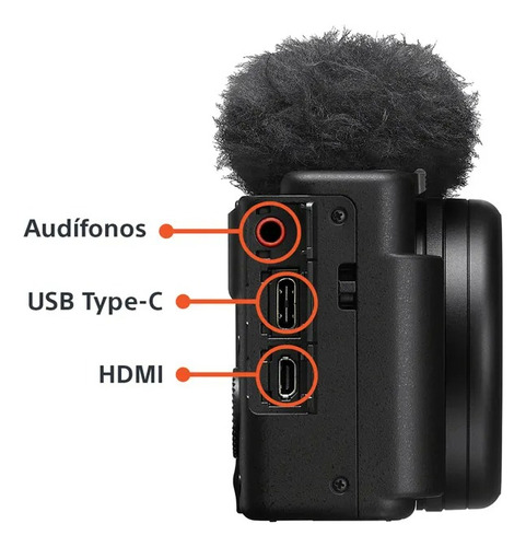 Cámara Digital Compacta Sony Vlogger Zv-1 Ii Color Negro