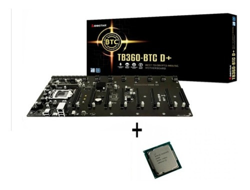 Combo Mineria Mother Tb360-btc D+ C/ Cooler + Celeron G4900